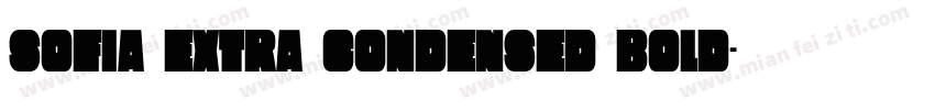 Sofia extra condensed bold字体转换